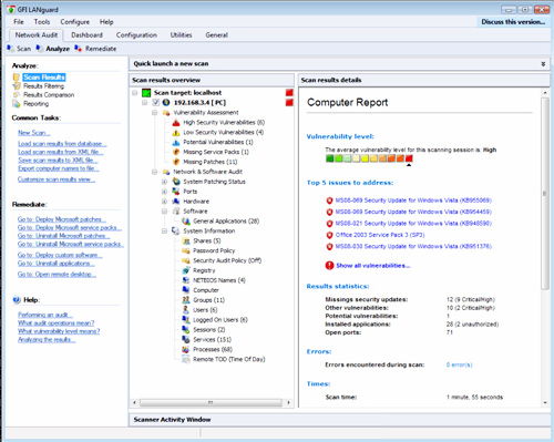 GFI LANguard Network Security Scanner 9.0 Build 20081118