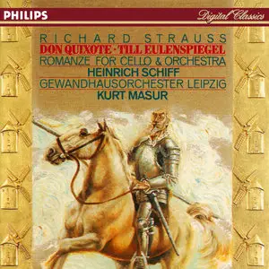 Richard Strauss: Don Quixote • Romanze • Till Eulenspiegel - Kurt Masur, Gewandhausorchester Leipzig; Schiff, Halmann