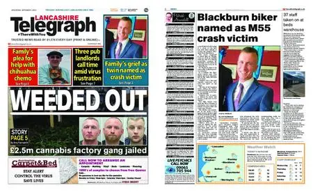 Lancashire Telegraph (Blackburn, Darwen, Hyndburn, Ribble Valley) – September 09, 2020