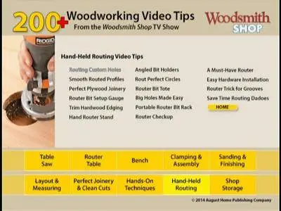 Woodsmith Shop 200+ Woodworking Video Tips & Techniques DVD
