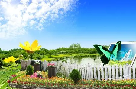 PSD template - Idyll and Perfect Landscape