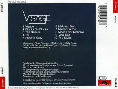 Visage - Visage (1980) {Polydor}