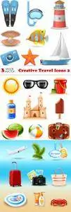 Vectors - Creative Travel Icons 2