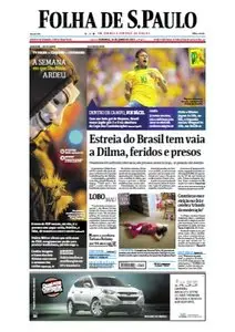 Jornal Folha de São Paulo - 16 de junho de 2013 - Domingo