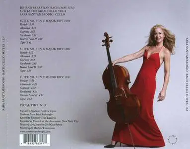 Sara Sant'Ambrogio - J.S. Bach: Cello Suites 1, 3 & 5 (2009)