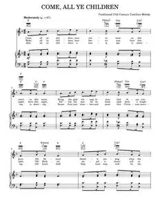 Come, All Ye Children - 17th Century Castilian Melody (Piano-Vocal-Guitar)