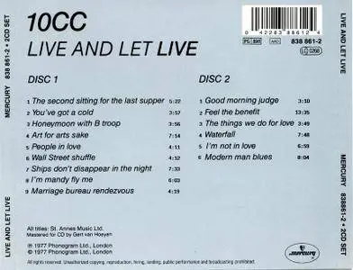 10cc - Live And Let Live (1977)