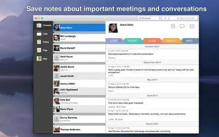 Contacts Journal CRM 1.2.3 Mac OS X