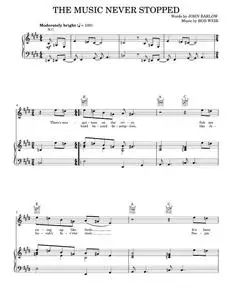 The music never stopped - Grateful Dead (Piano-Vocal-Guitar)