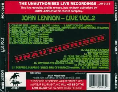 John Lennon - Live Vol. 2 (1993)