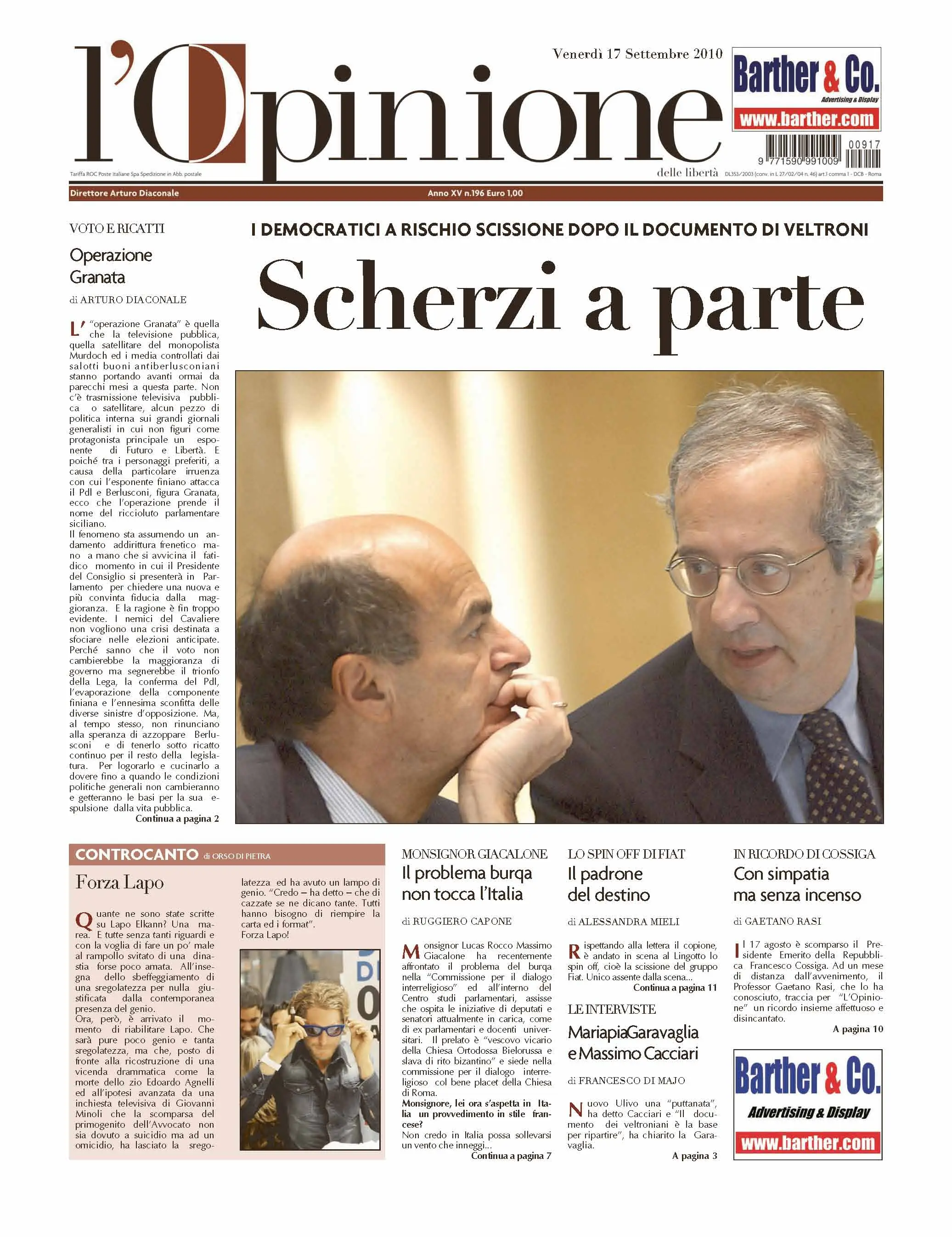 L'Opinione 17.09.2010