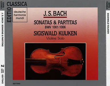 J.S. Bach - Sigiswald Kuijken - Sonatas and Partitas for Solo Violin (1981, CD reissue 1988)