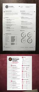 2 Vector Resume Templates