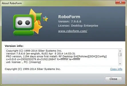 AI RoboForm Enterprise 7.9.6.6