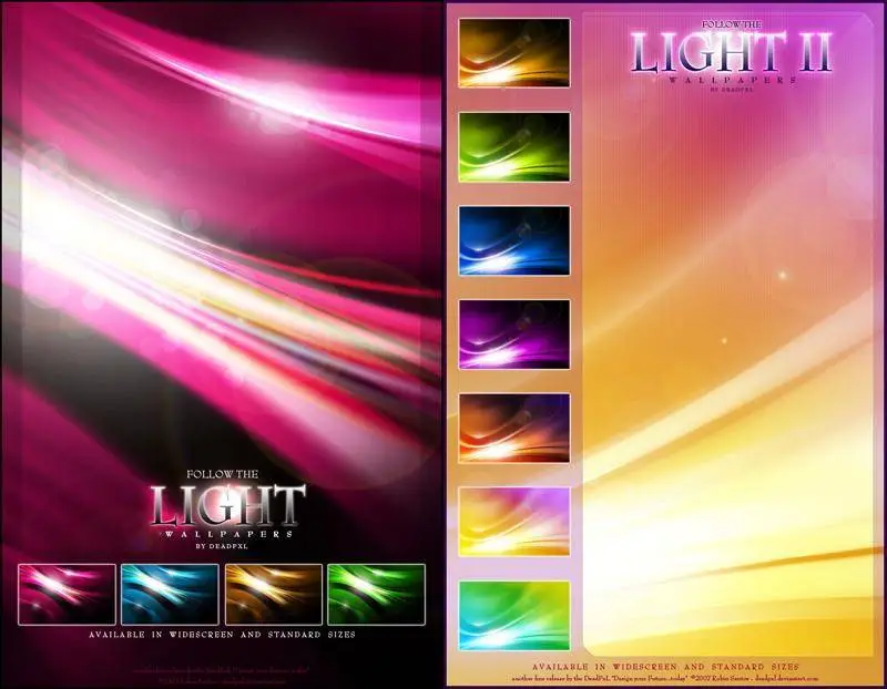 Follow the Light 1 + 2 Wallpaper Pack