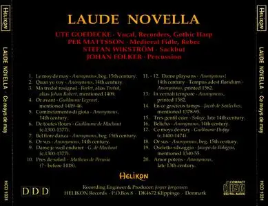 Ensemble Laude Novella - Ce moys de may (1998) {Helikon HCD1031}