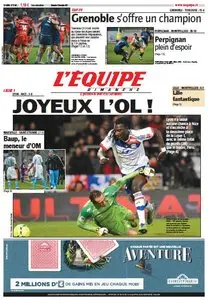 L'Equipe du Dimanche, 23. Décembre 2012