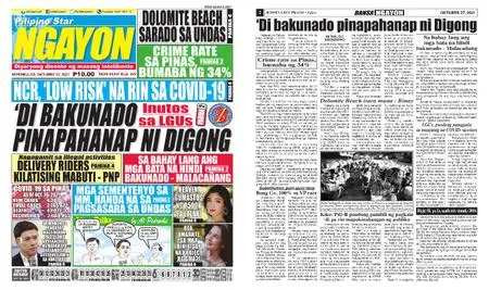 Pilipino Star Ngayon – Oktubre 27, 2021