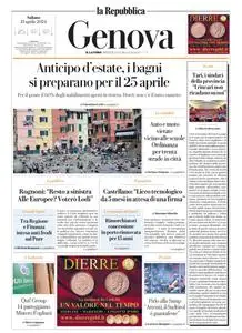 la Repubblica Genova - 13 Aprile 2024