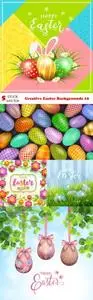 Vectors - Creative Easter Backgrounds 12