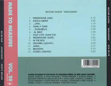 Hector Zazou - Geologies (1989) {Made To Measure - MTM 20 CD}