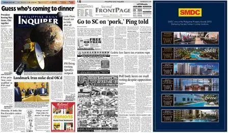 Philippine Daily Inquirer – July 15, 2015