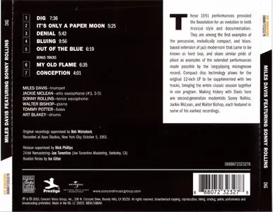 Miles Davis featuring Sonny Rollins - Dig (1951) {OJC Remasters Complete Series rel 2010, item 14of33}