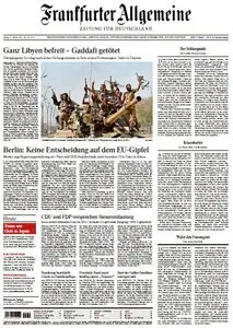 Frankfurter Allgemeine Zeitung vom 21 Oktober 2011