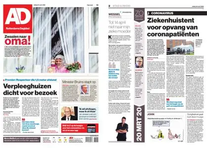 Algemeen Dagblad - Hoeksche Waard – 20 maart 2020