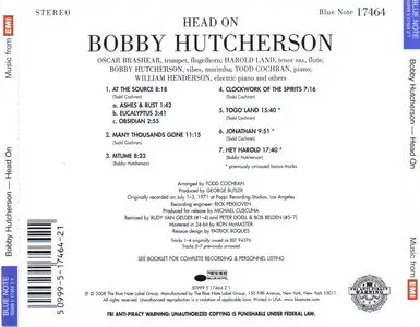 Bobby Hutcherson - Head On (1971) {2008 BN Connoisseur CD Series}