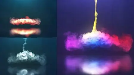 VideoHive Spiral Smoke Reveal 22221279