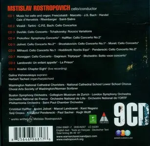 Mstislav Rostropovich plays Cello Works CD1