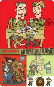 Army Cartoons  - Stock Vectors