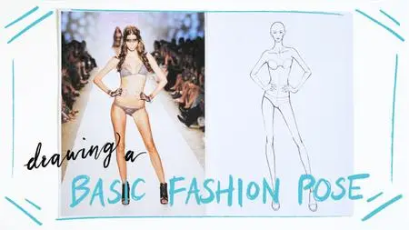 How to Draw a Basic Fashion Croquis: Creating a Pose from Photographs