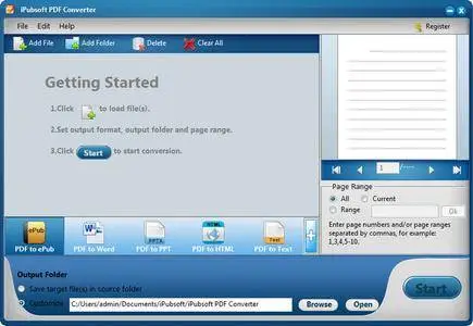 iPubsoft PDF Converter 2.1.23 Multilingual Portable