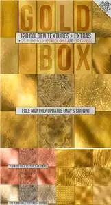 CreativeMarket - 120 Gold Foil Backgrounds + Extras