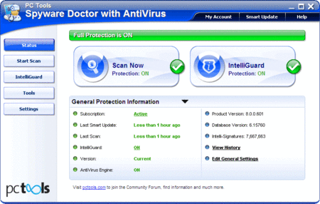 PC Tools Spyware Doctor with AntiVirus 2011 8.0.0.662