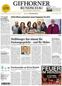 Gifhorner Rundschau - Wolfsburger Nachrichten - 20. Dezember 2018