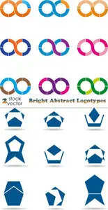 Vector - Bright Abstract Logotypes