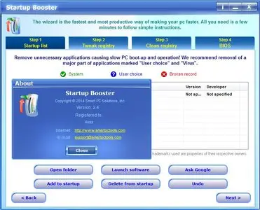 Smart PC Solutions Startup Booster 2.4 DC 20.08.2014