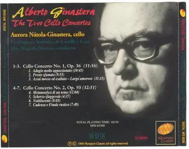 Aurora Nátola-Ginastera - Alberto Ginastera: Cello Concertos Nos. 1 & 2 (2009)