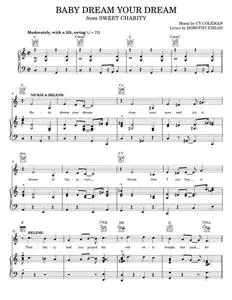 Baby Dream Your Dream - Cy Coleman, Dorothy Fields, Sweet Charity Musical (Piano-Vocal-Guitar)