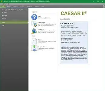 Intergraph CAESAR II 2018 version 10.00.00.7700