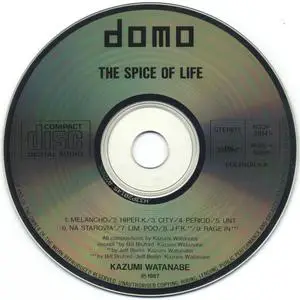 Kazumi Watanabe - The Spice of Life (1987) {DOMO Japan H33P20145} (Japan First CD Release)