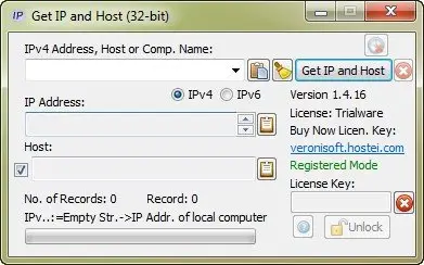 Veronisoft Get IP and Host 1.4.16 + Portable