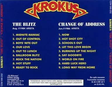 Krokus - The Blitz 1984 & Change Of Address 1986 (2001)