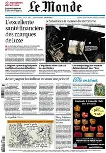 Le Monde et Supplément J.O. Londres du Mercredi 8 Aout 2012