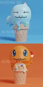 Pokemon - Charmander Ice Cream