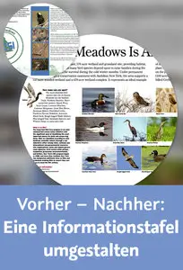 Vorher – Nachher: Eine Informationstafel umgestalten Designgrundlagen am Fallbeispiel