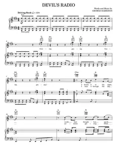 Devil's Radio - George Harrison, Joe Brown (Piano-Vocal-Guitar)